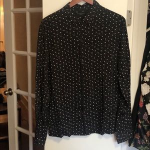 All Saints Printed yin yang heart shirt